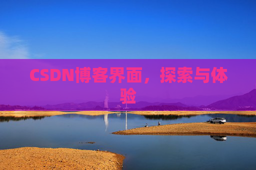 CSDN博客界面,探索与体验